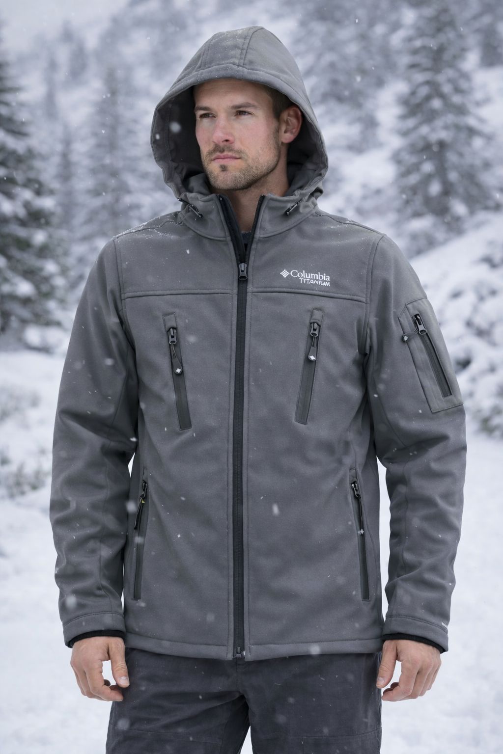 Columbia polarlı softshell mont - Görsel 4